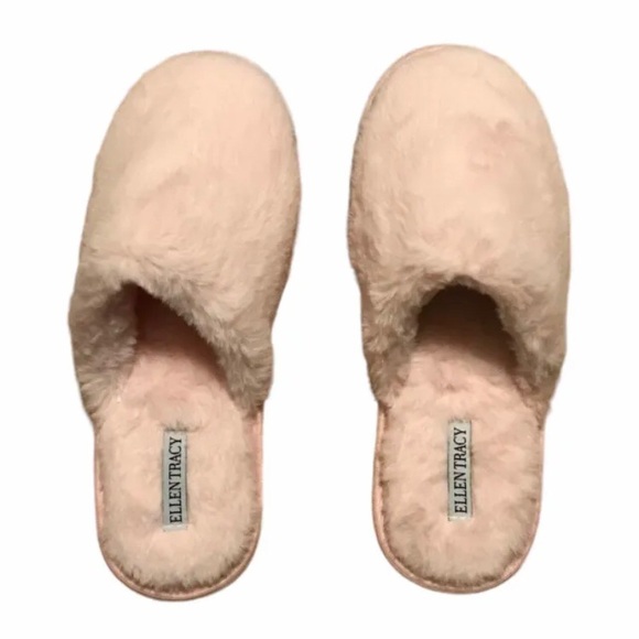 Ellen Tracy Women’s Light Pink Soft Memory Foam House Clog Slippers Size 9 Large - Picture 1 of 3